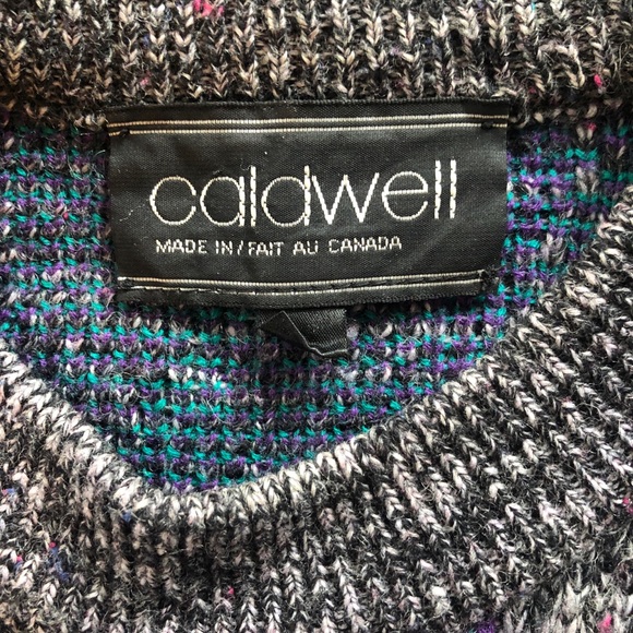 CALDWELL RETRO 80s CREWNECK SWEATER (MEDIUM) - Picture 2 of 7